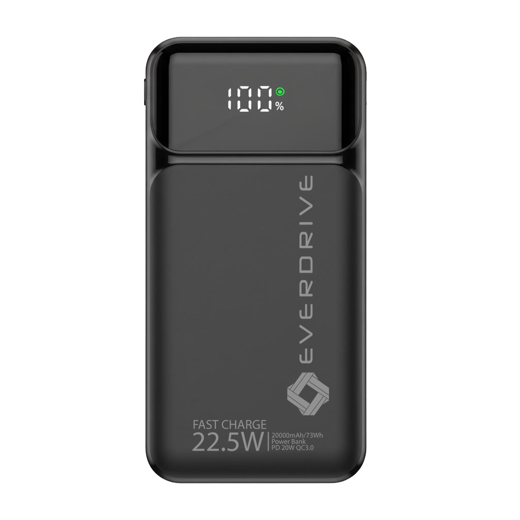 Face avant de la batterie externe Everdrive 20 000 mAh