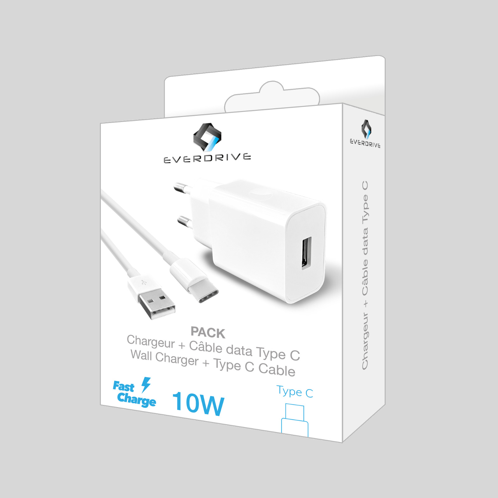 Everdrive charger with USB-C cable